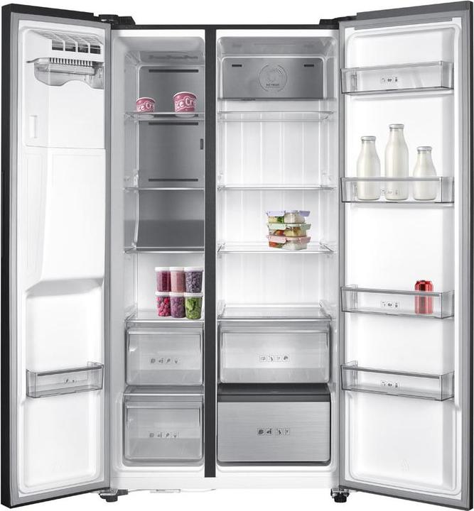 Produktbild Kibernetik FSP Food Center Side by Side 577 Liter mit Eiswürfelspender schwarz (E) (577 l)