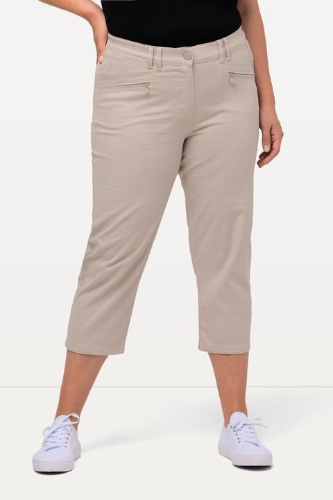 Produktbild Ulla Popken Hose Mony, wadenlang, Zipptaschen, Stretch (50)