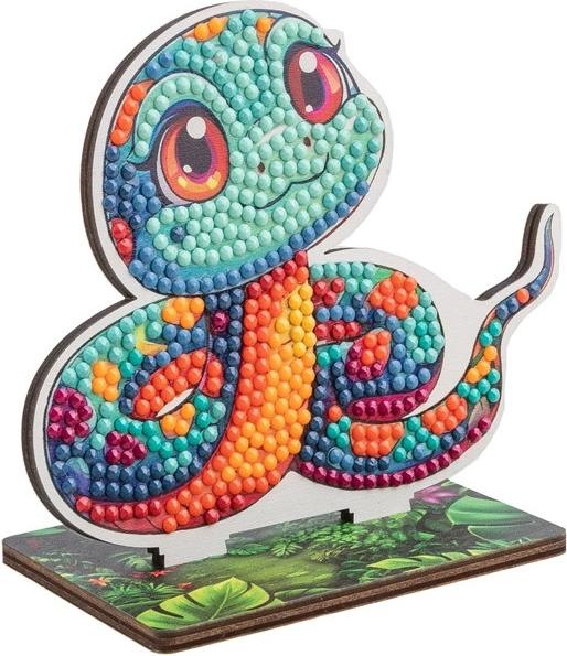 Actual product image Craft Buddy Jungle Schlange, Crystal Art Buddy, ca. 11x8cm