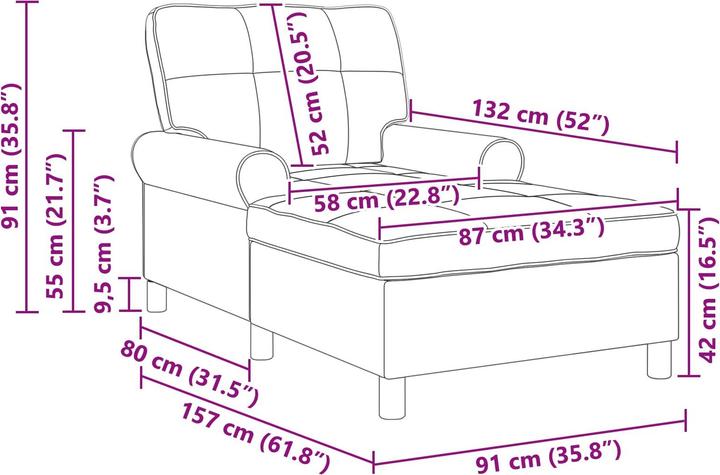 Produktbild vidaXL Lounge-Liege