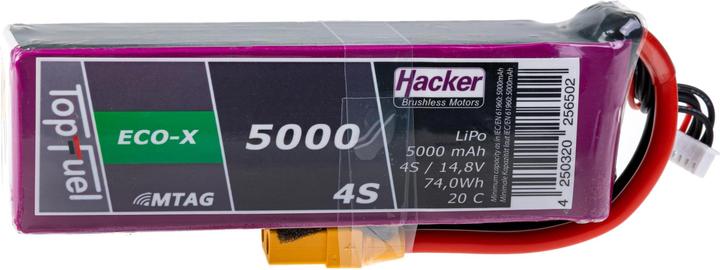 Immagine prodotto Hacker Pacchetto LiPo TF ECO-X 5000mAh 4S MTAG (14.80 V, 5000 mAh)