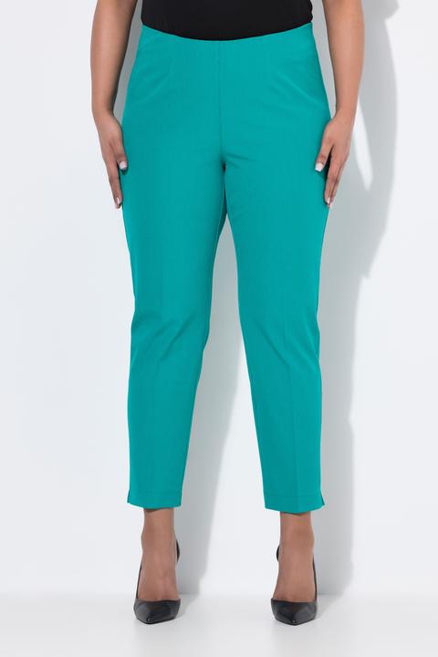 Actual product image Ulla Popken Cropped Stretch Blend Elastic Waistband Pants (46)