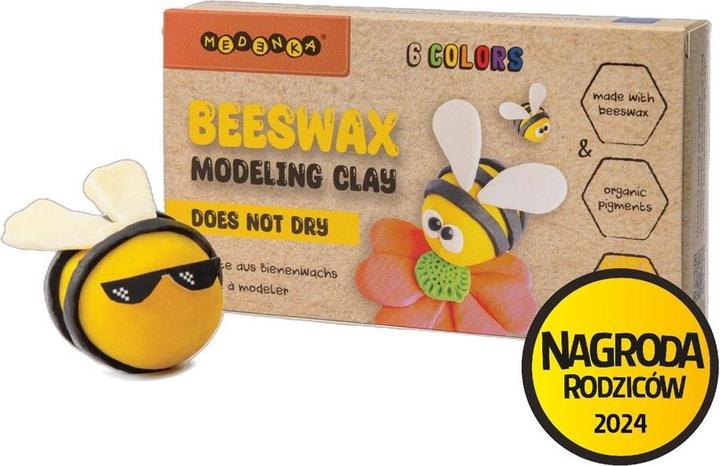 Actual product image No Name Beeswax modelling clay 6 colours in