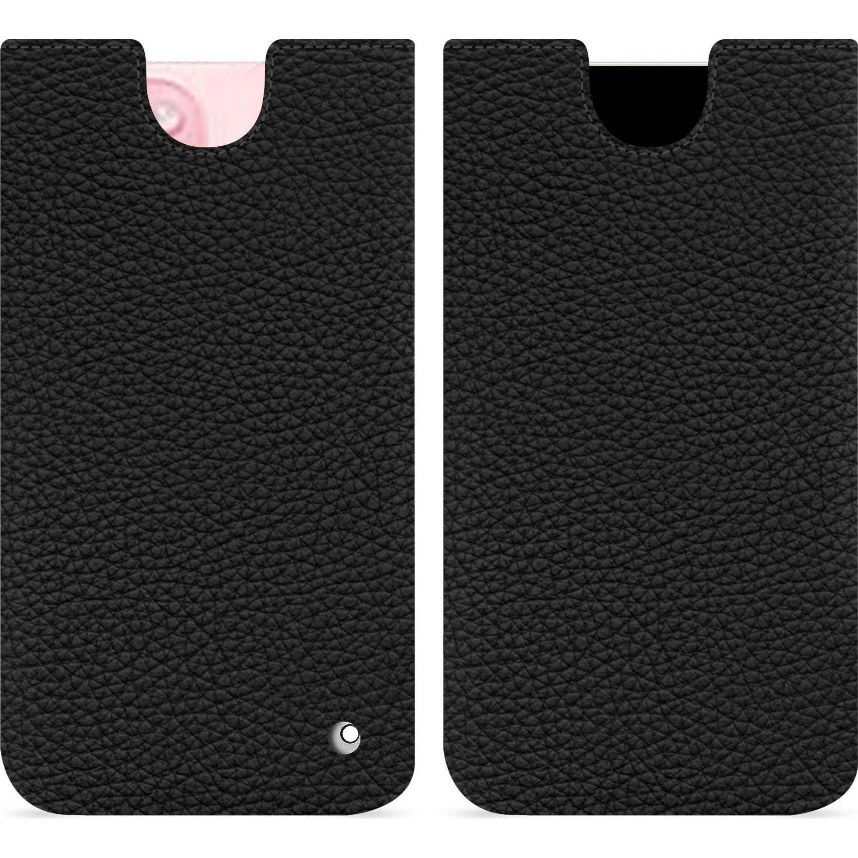 Noreve Lederschutzhülle (Apple iPhone 15), Smartphone Hülle, Schwarz