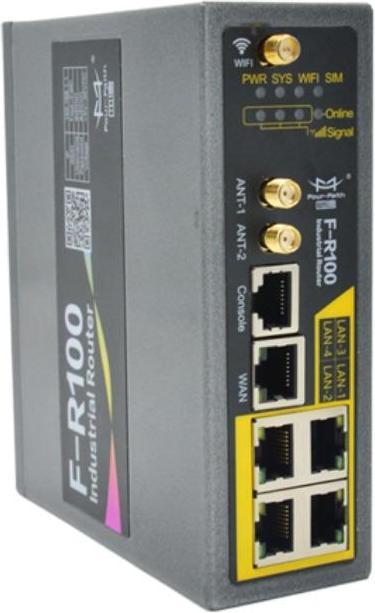 Immagine prodotto Four-Faith F-R100-FL-SIM2 - Router industriale M2M 3G/4G, radio mobile (LTE/WCDMA), WLAN, 2x SIM