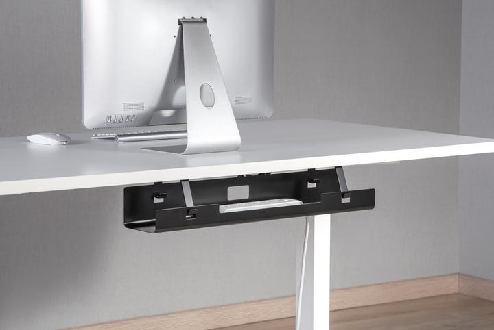 Actual product image Cablio cable tray and power strip holder Black (Duct, 60 cm)