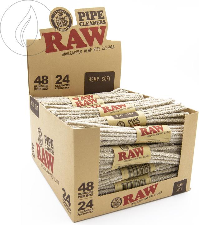 RAW Pipe Cleaner Bundle BOX 48pcs Hemp Soft