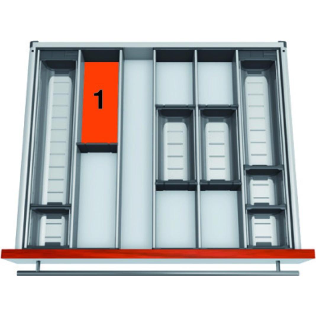 Blum Kombi-Set ORGA-LINE für TANDEMBOX antaro, Besteckkasten, Grau