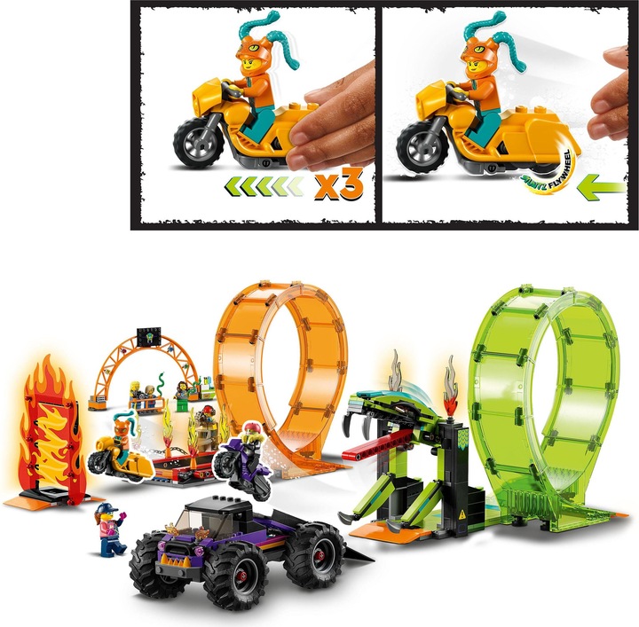 Produktbild LEGO Stuntshow-Doppellooping (60339, LEGO City)