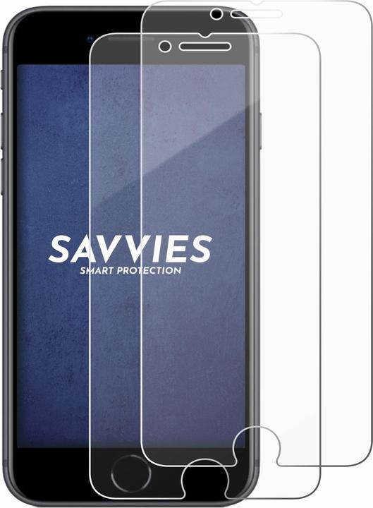 Produktbild Savvies Panzerglas Hartglas Displayschutz (2 Stk., Apple iPhone 8)