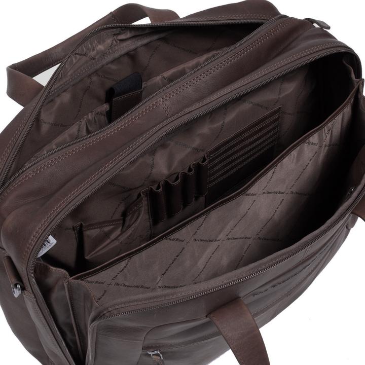 Actual product image The Chesterfield Brand Ryan -tietokonelaukku 17" kannettavalle, ruskea (17.32")