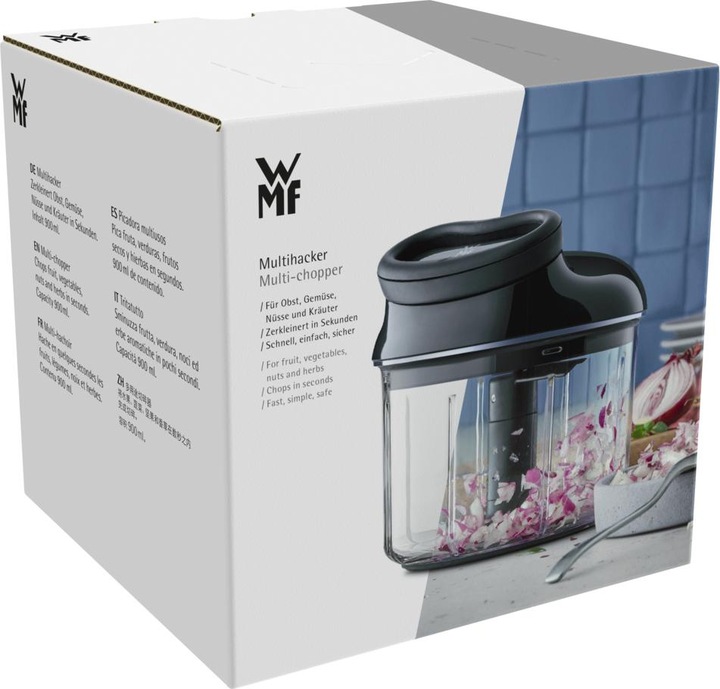 Produktbild WMF Multizerkleinerer Gemüseschneider manuell Seilzug 900ml ideal Zwiebeln Gourmet (900 ml)