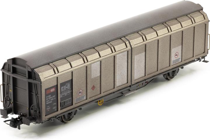 Image du produit Hobbytrain SBB-CFF 2-achsiger Schiebewandwagen Hbbillns 455-3 mit Alterungsspuren Ep. VI (Piste H0)
