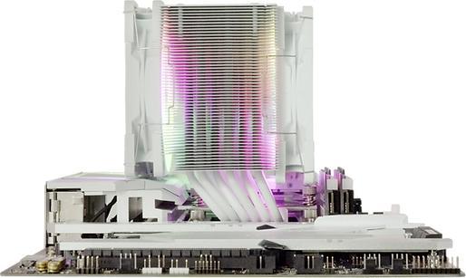 Actual product image Scythe Mugen 6 Dual Fan White ARGB Edition (weiss, 120 mm) (154 mm)