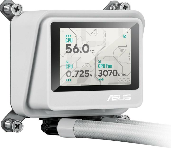 Actual product image ASUS Wak Max Gaming Lc 360 Argb LCD Wht