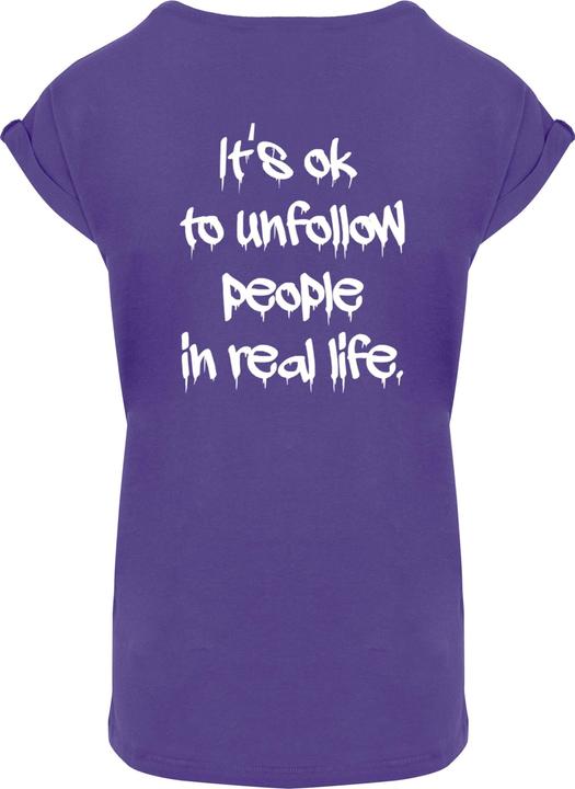 Produktbild Merchcode Ladies Unfollow Extended Shoulder Tee - 111691 (M)