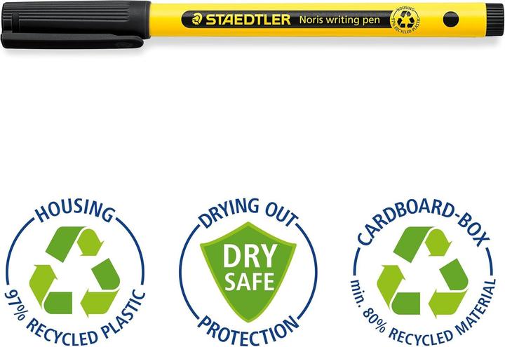 Image du produit Staedtler Fineliner Noris writing pen (Bleu, Jaune, 2 x)