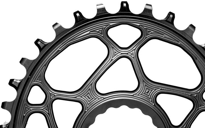 Immagine prodotto AbsoluteBLACK aBLACK MTB OVAL RaceFace BOOST148 (offset 3mm) per catena SHIMANO HG+ 12spd NERO solo nero (32)