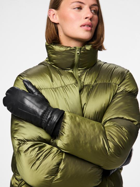 Produktbild Pieces Leder Fäustlinge (M)