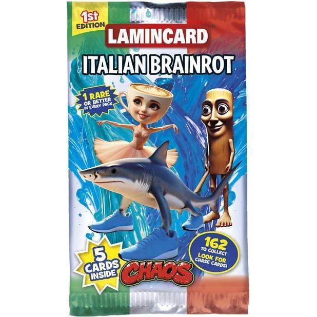Italian Brainrot Collectible Cards 5 Pack (wave 3) - display with 24 (Italiano, Display del booster)