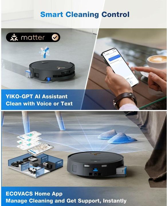 Image du produit Ecovacs X9 Pro Omni (16600 Pa, Rouleau d'essuyage)