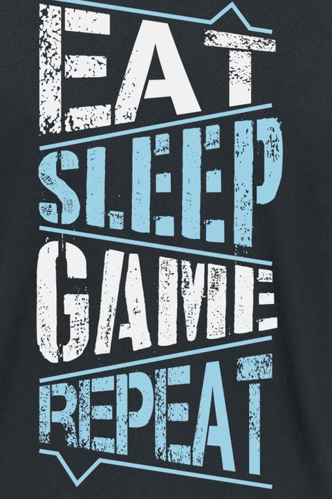 Produktbild Gaming-Sprüche Eat Sleep Game Repeat (L)