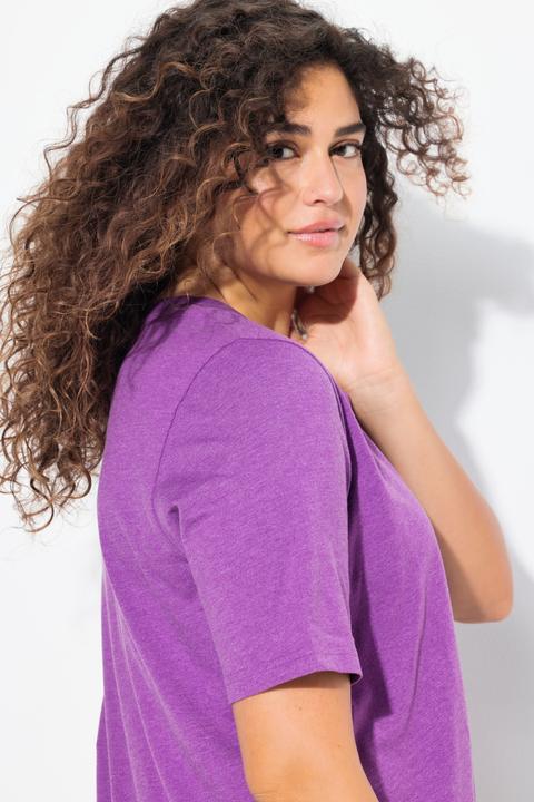 Produktbild Ulla Popken T-Shirt, Rosen, Classic, Rundhals, Halbarm (58)