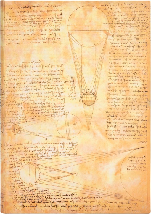 Actual product image Paperblanks Sketchbooks Leonardo's sketches Sun and Moonlight Grande (Hardcover)