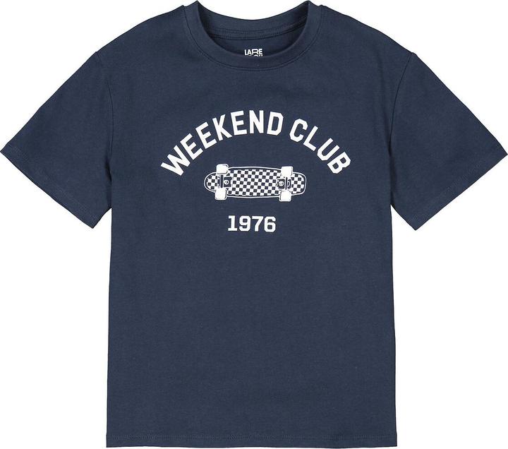 Actual product image La Redoute Collections T-shirt with round neckline and print on front (140)