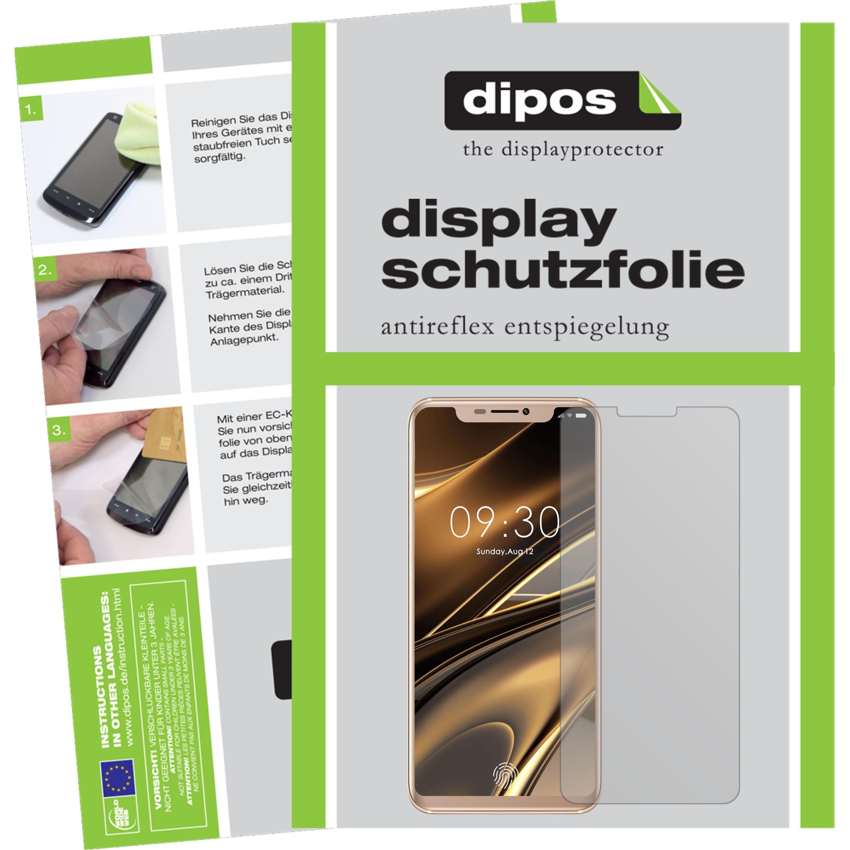 Dipos Displayschutzfolie Antireflex (2 Stück, Doogee V), Smartphone Schutzfolie, Transparent