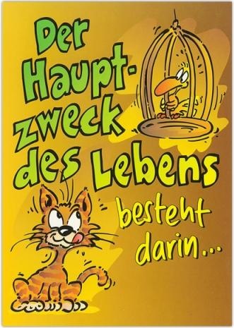 Image du produit ABC Carte anniversaire humour but principal de la vie.. (1 pcs)