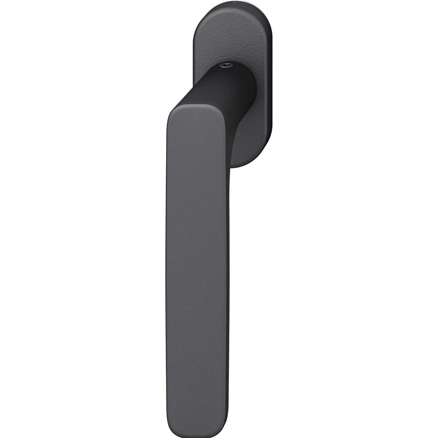 FSB, Türgriff + Fenstergriff, Fenstergriff 34 1289 ovale Rosette, Aluminium schwarz matt (Türgriff)