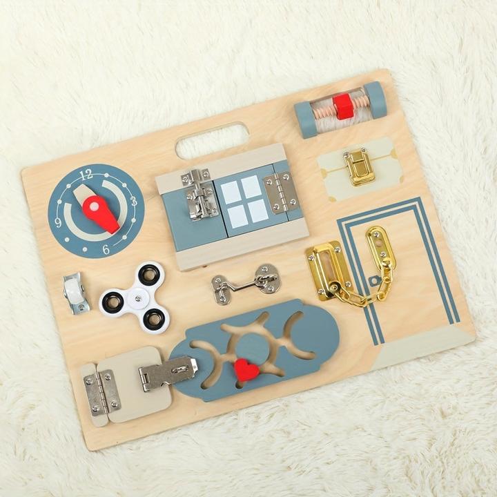 Actual product image Activity Board Busy Board toy, educational activity Developing Sensory Busy Board, educational