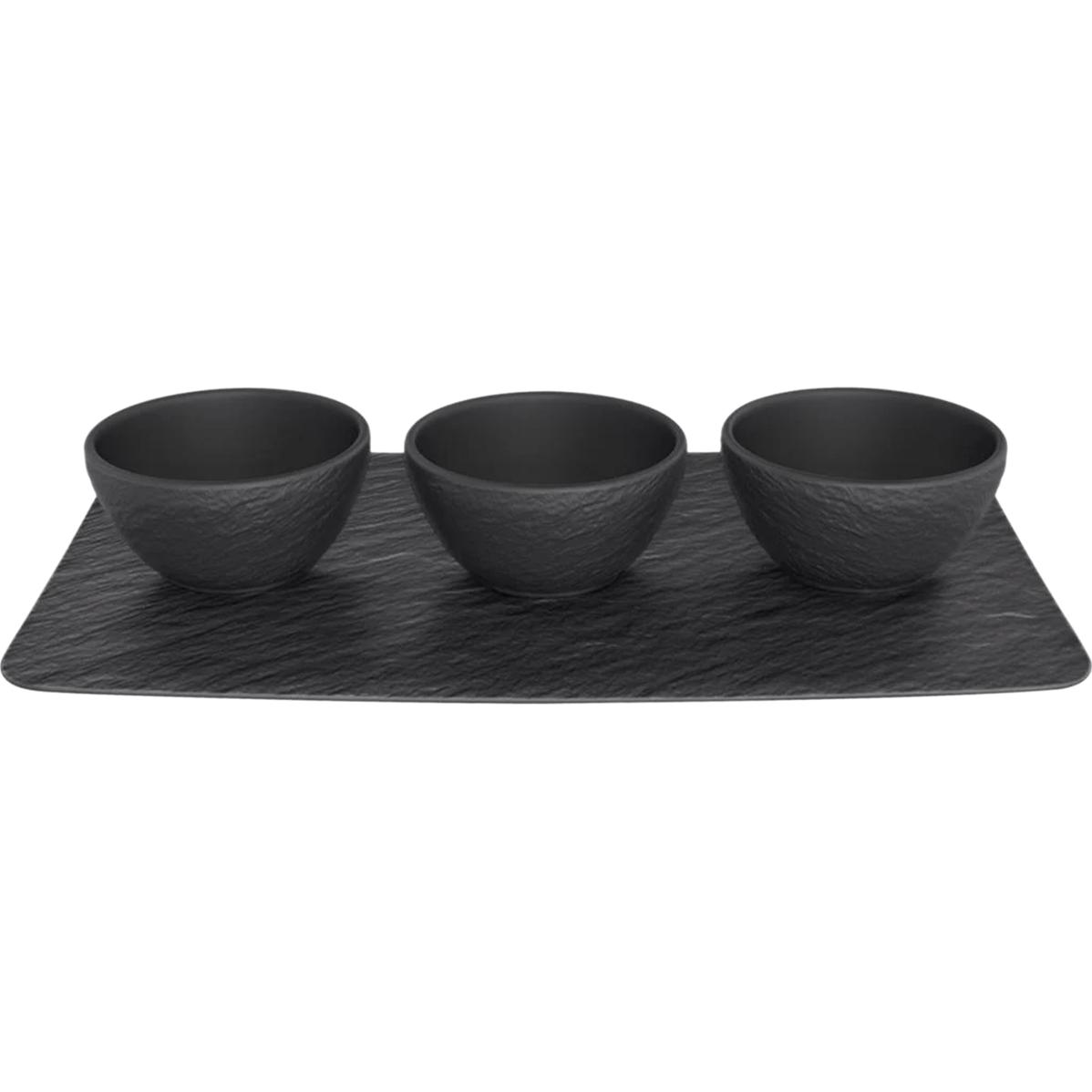 Villeroy & Boch, Serviergeschirr, Set Dipschälchen 4tlg. Manufacture Rock