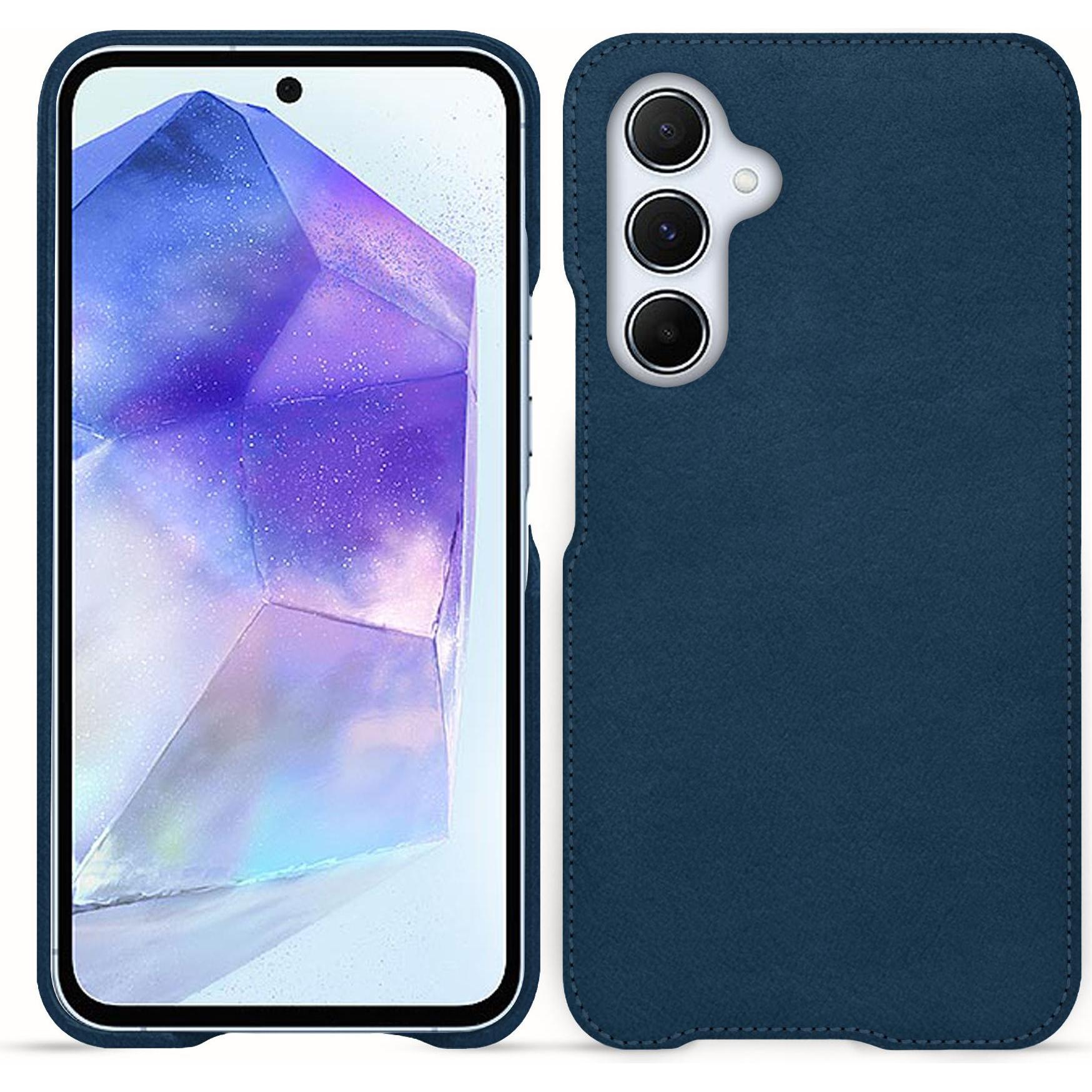 Thumbnail - Noreve Lederschutzhülle (Samsung Galaxy A55), Smartphone Hülle, Blau