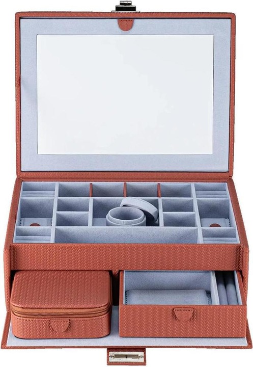 Windrose 803954.03 - Schmuckkoffer L mit Einsatz Corbello terrakotta