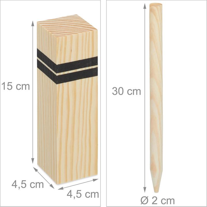 Image du produit Relaxdays Jeu viking de 22 pièces (22 x, 310 mm)