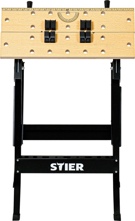 Actual product image Stier Work and clamping table, folding, 150 kg (63.50 cm, 60.50 cm)