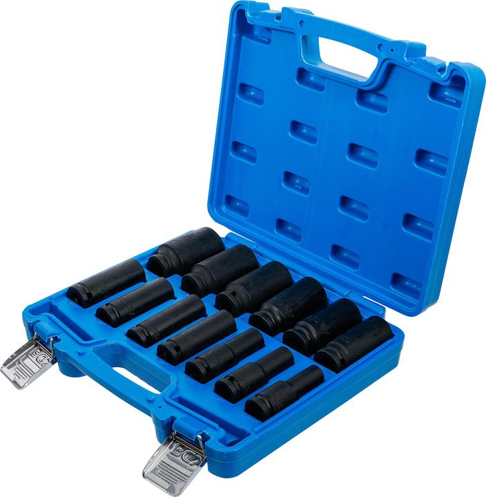 Produktbild BGS Kraft-Steckschlüssel-Einsatz-Satz Sechskant tief 12,5 mm (1/2") Zollgrössen 13-tlg. (1/2")