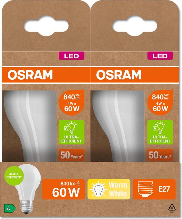 Produktbild Osram Led Filament Classic A (E27, 4 W, 840 lm, 1 x, A)