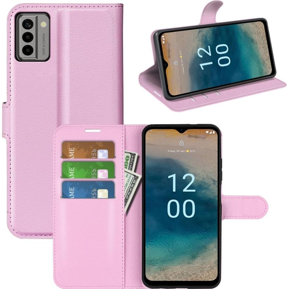 Screenguard Nokia G22 Leather Guard Lederhülle (Nokia G22), Smartphone Hülle, Rosa