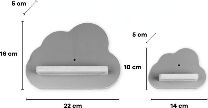 Actual product image VCM Shelf wood cloud Toniebox Tonies