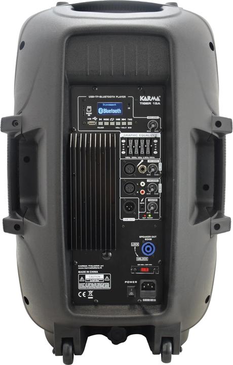 Actual product image Karma Italiana Tiger 15A Independent PA System 205 W Black