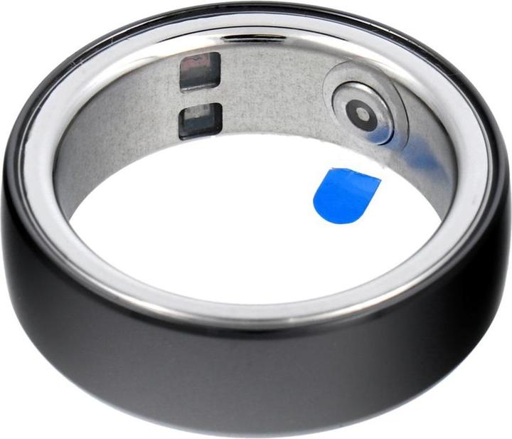 OEM Smart device Smart Ring R8 - smart ceramic ring with charging box Size 18mm black (18, Noir)