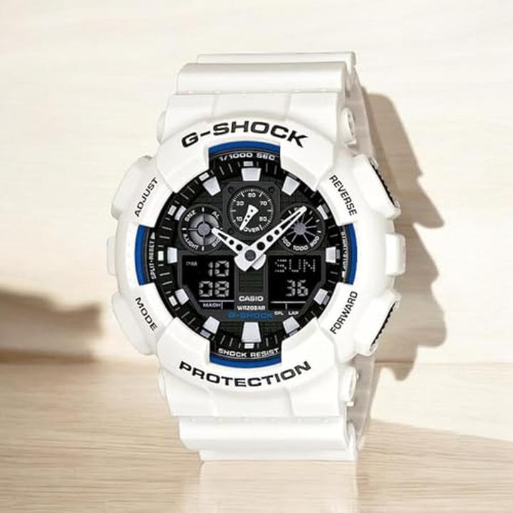 Actual product image Casio Ga-100b-7aer (Chronograph, Power reserve display, 51 mm)