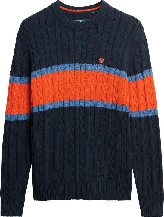eclipse navy blue/bright orange, finster marineblau/kräftig orange