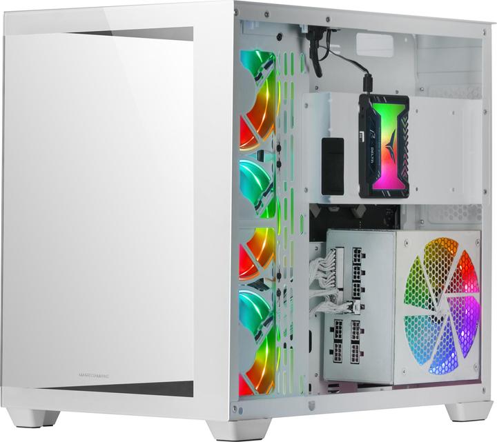 Actual product image Mars Gaming Boitier Grand Tour E-ATX MCV4 RGB avec panneaux vitrés (Blanc) (ATX, mATX, Mini-ITX, E-ATX)