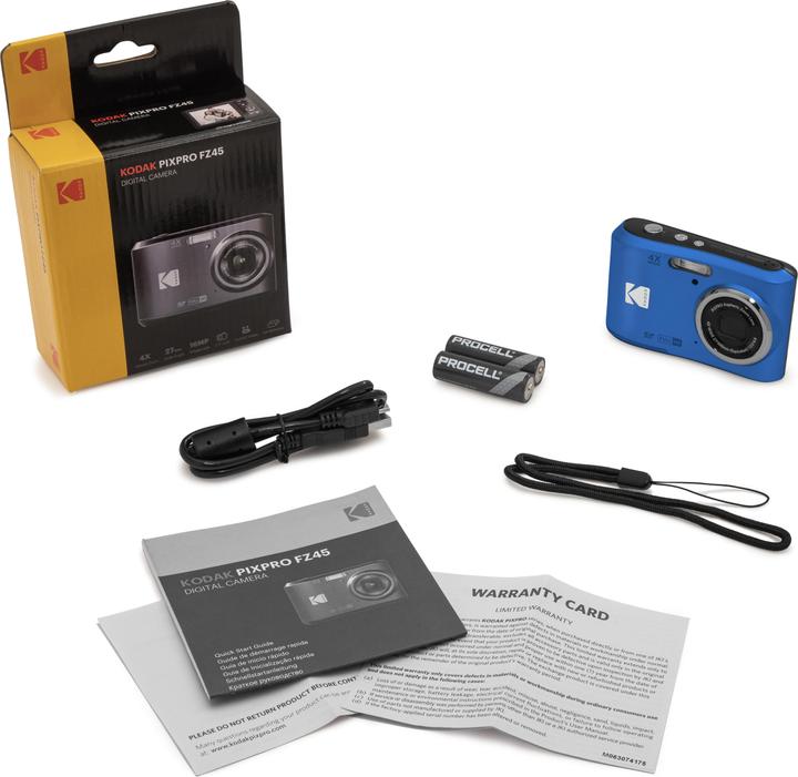 Produktbild Kodak Pixpro Friendly Zoom FZ45 Digital Camera blue (4.9 - 19.6 mm, 16 Mpx)