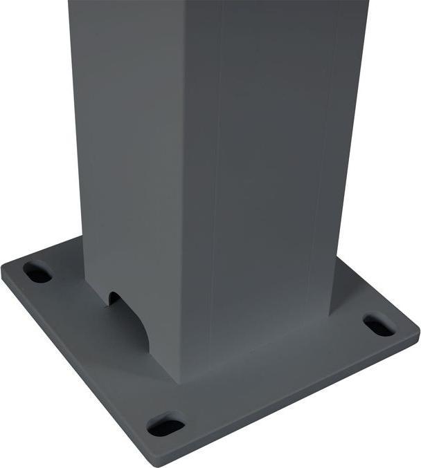 Produktbild Mendler Pergola HWC-L46, 11cm-Alu-Gestell, sturmfest 3x3m, anthrazit (300 cm, 300 cm)