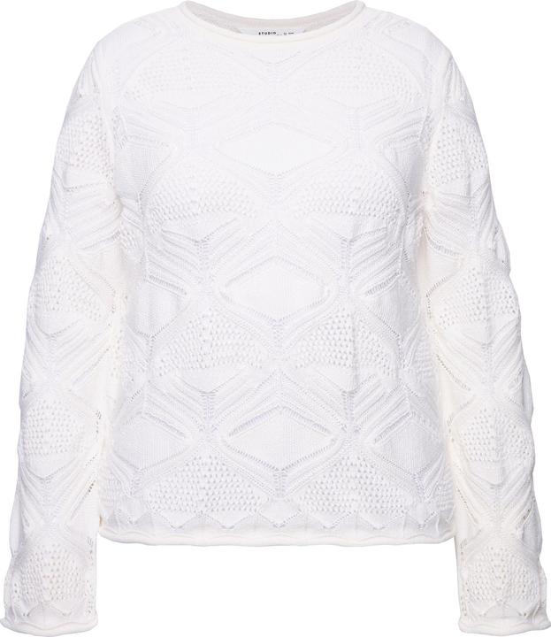 Actual product image Studio Untold Geometric Openwork Knit Sweater (58)